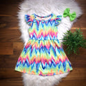 Chevron Tie Dye Dress