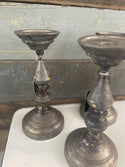 Galvanized Metal Candle Holder