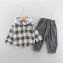 Plaid Hooded 2pc Set