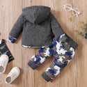 Dinosaur/Camo - Hooded  2pc Set
