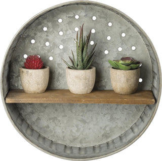 Round Metal Wall Shelf