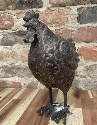 Standing Chicken Vintage Black 6.7x4.1x9.5