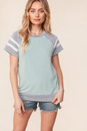 Oversized Raglan Textured Knit Top