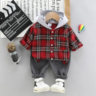 Plaid Hooded 2pc Set