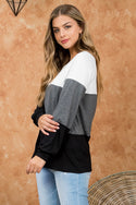 TWO TONE COLOR BLOCK TOP