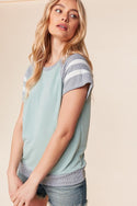 Oversized Raglan Textured Knit Top